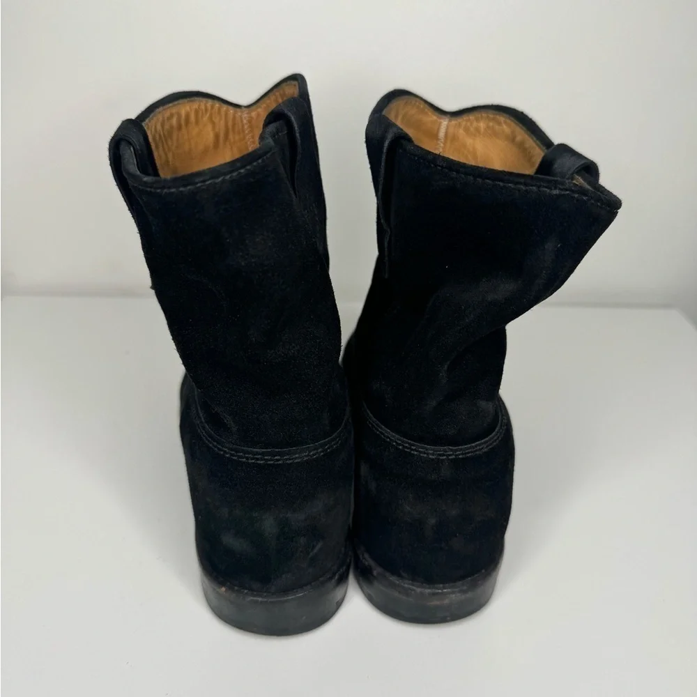 Isabel Marant Étoile Crisi Black Suede Ankle Boots - Size 39 - Picture 3 of 7